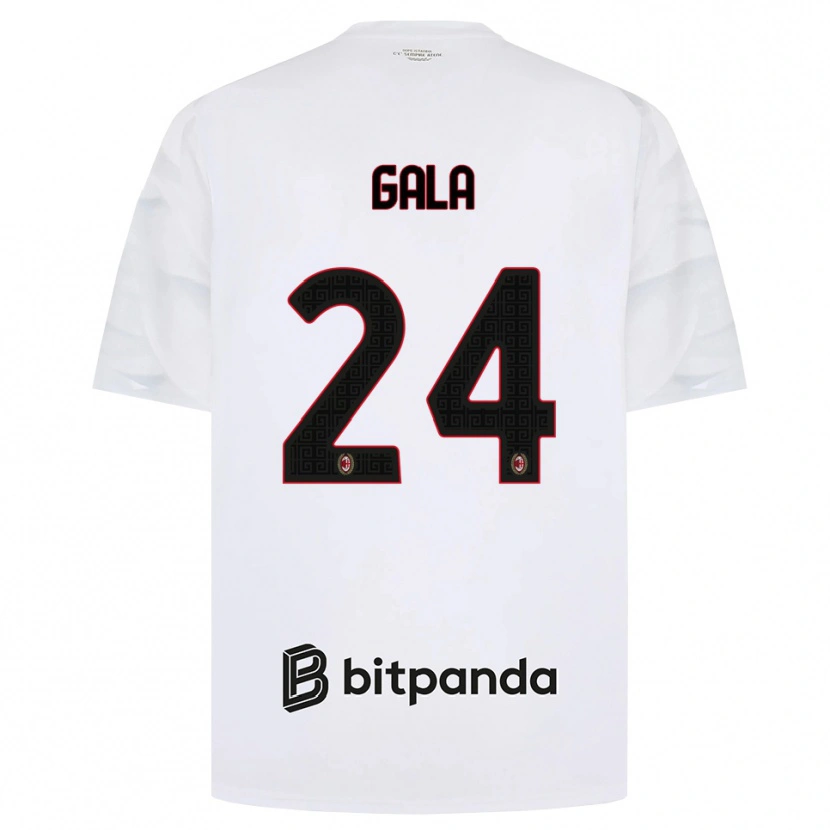 Danxen Damen Antonio Gala #24 Weiß Rot Schwarz Auswärtstrikot Trikot 2026/27 T-Shirt Schweiz
