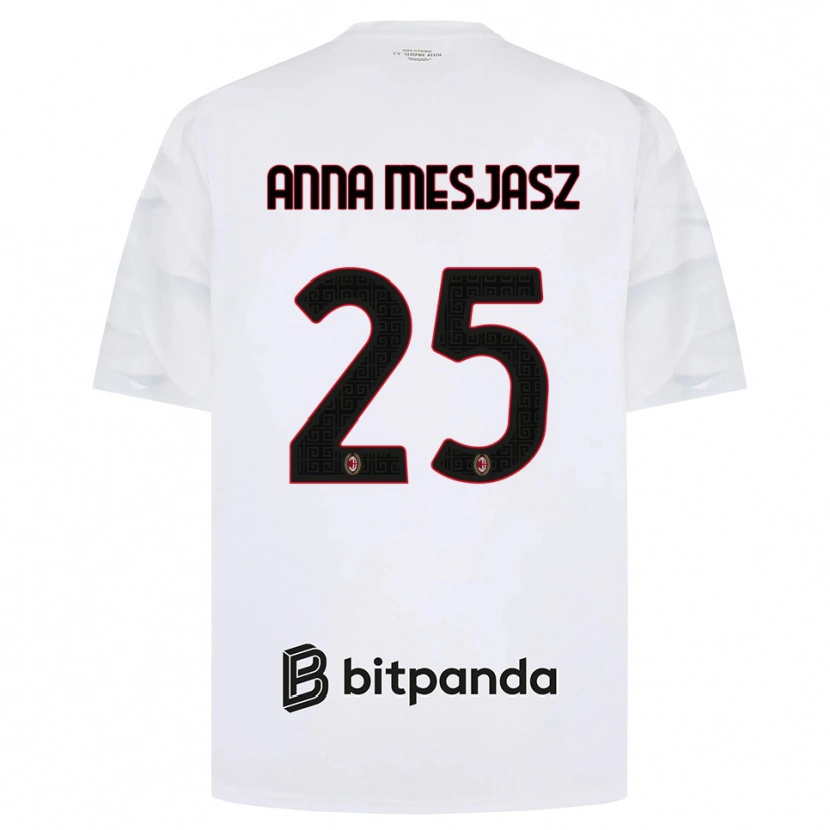 Danxen Damen Małgorzata Anna Mesjasz #25 Weiß Rot Schwarz Auswärtstrikot Trikot 2026/27 T-Shirt Schweiz