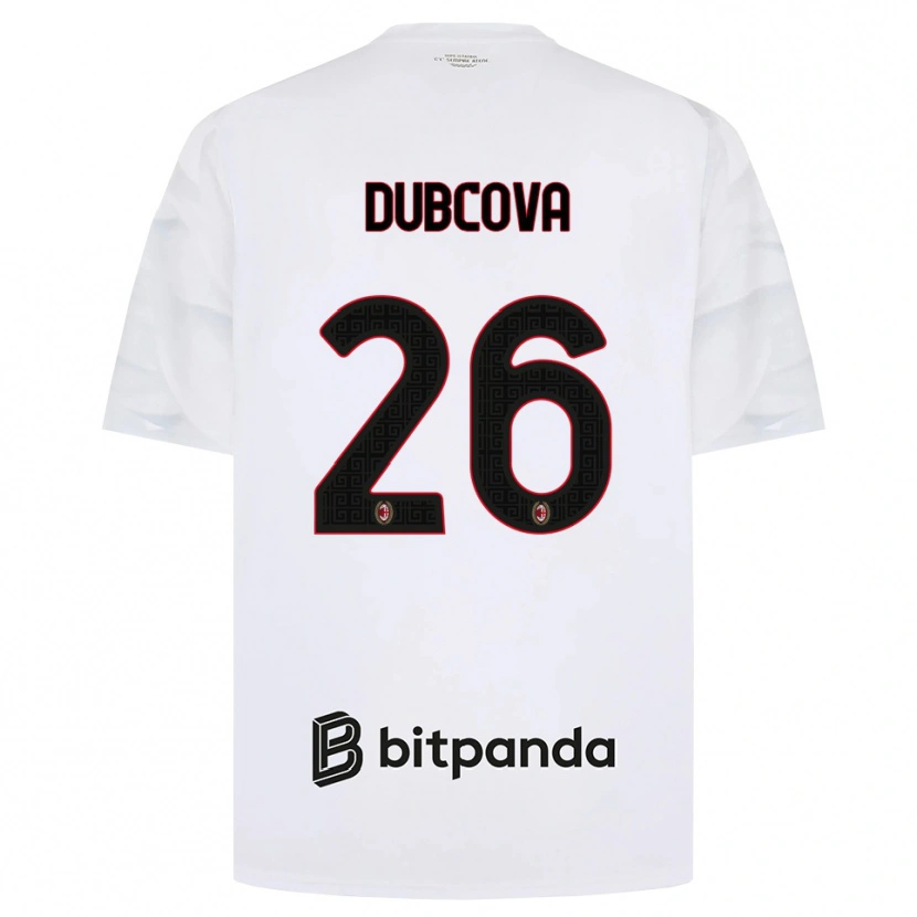 Danxen Damen Michaela Dubcova #26 Weiß Rot Schwarz Auswärtstrikot Trikot 2026/27 T-Shirt Schweiz