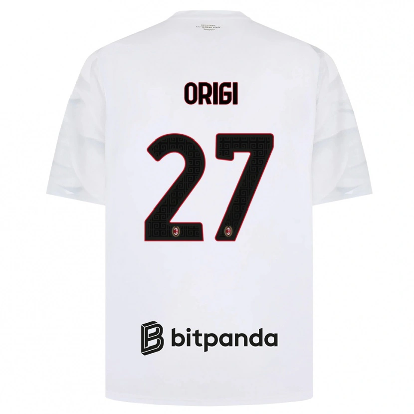 Danxen Damen Divock Origi #27 Weiß Rot Schwarz Auswärtstrikot Trikot 2026/27 T-Shirt Schweiz