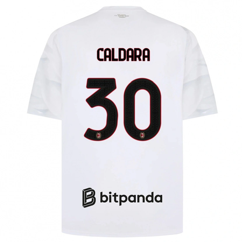 Danxen Damen Mattia Caldara #30 Weiß Rot Schwarz Auswärtstrikot Trikot 2026/27 T-Shirt Schweiz