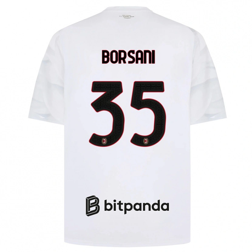 Danxen Damen Emanuele Borsani #35 Weiß Rot Schwarz Auswärtstrikot Trikot 2026/27 T-Shirt Schweiz