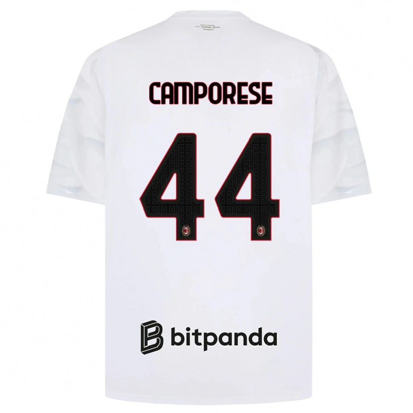 Danxen Damen Michele Camporese #44 Weiß Rot Schwarz Auswärtstrikot Trikot 2026/27 T-Shirt Schweiz