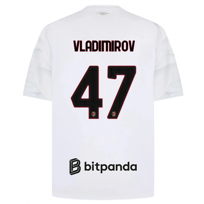 Danxen Damen Valeri Vladimirov #47 Weiß Rot Schwarz Auswärtstrikot Trikot 2026/27 T-Shirt Schweiz