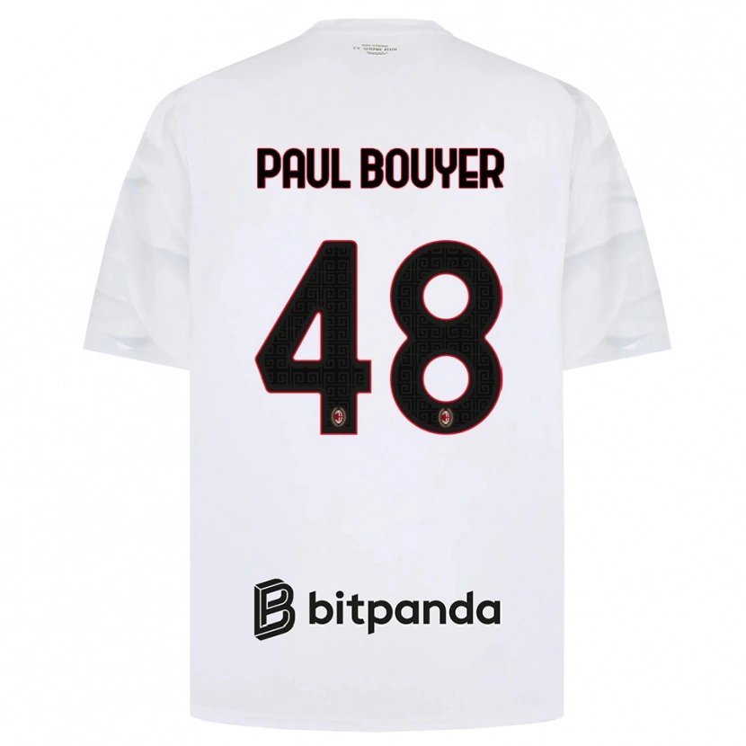 Danxen Damen Léo Paul Bouyer #48 Weiß Rot Schwarz Auswärtstrikot Trikot 2026/27 T-Shirt Schweiz