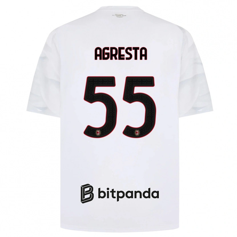 Danxen Damen Stefano Agresta #55 Weiß Rot Schwarz Auswärtstrikot Trikot 2026/27 T-Shirt Schweiz