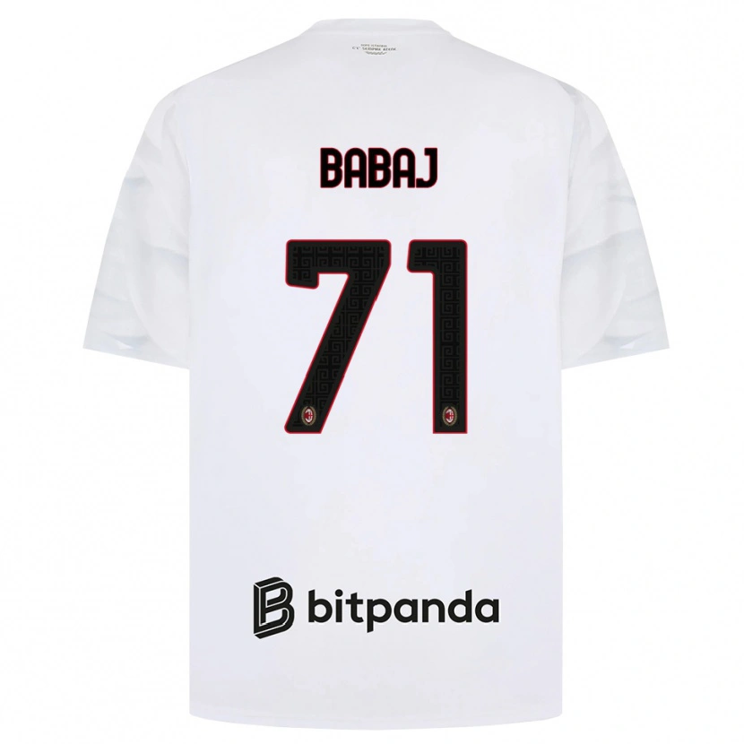 Danxen Damen Aron Babaj #71 Weiß Rot Schwarz Auswärtstrikot Trikot 2026/27 T-Shirt Schweiz