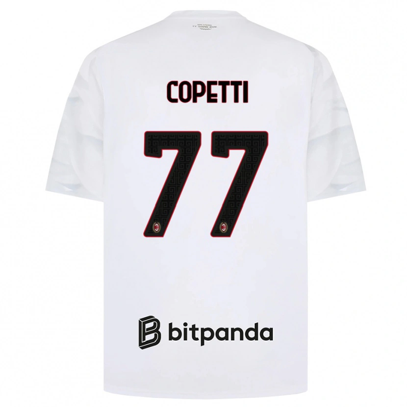 Danxen Damen Matilde Copetti #77 Weiß Rot Schwarz Auswärtstrikot Trikot 2026/27 T-Shirt Schweiz