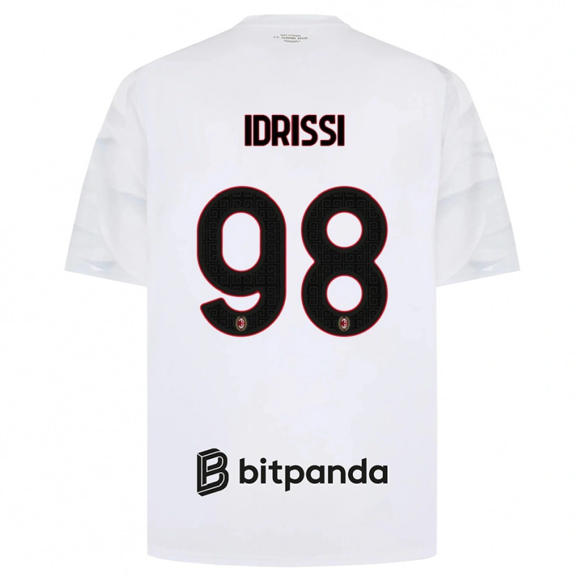 Danxen Damen Yahya Idrissi #98 Weiß Rot Schwarz Auswärtstrikot Trikot 2026/27 T-Shirt Schweiz