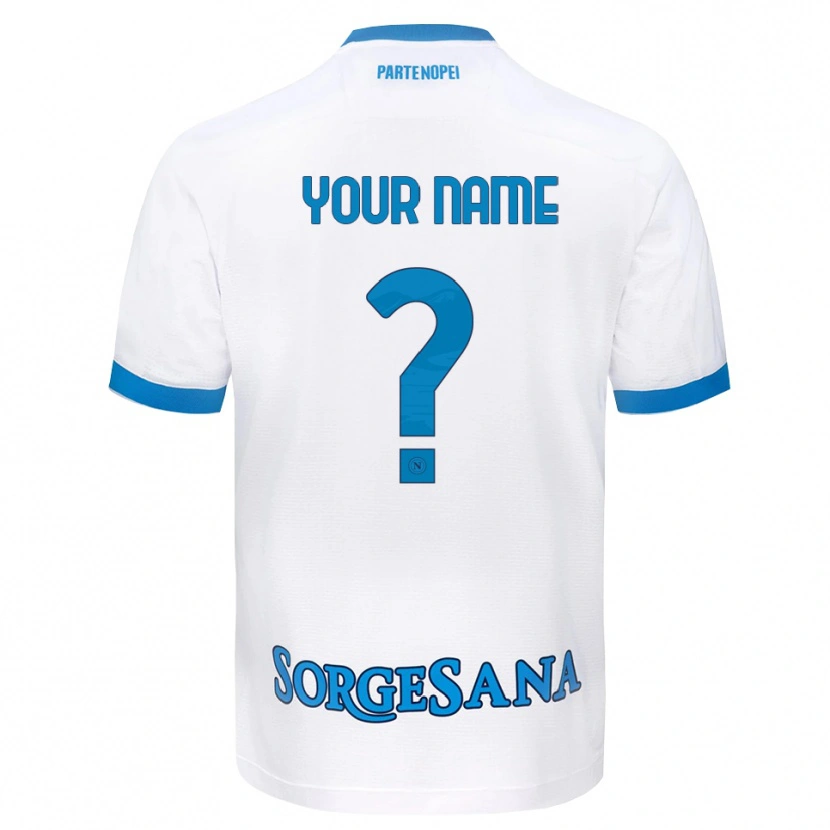 Danxen Damen Ihren Namen #0 Weiß Hellblau Auswärtstrikot Trikot 2026/27 T-Shirt Schweiz