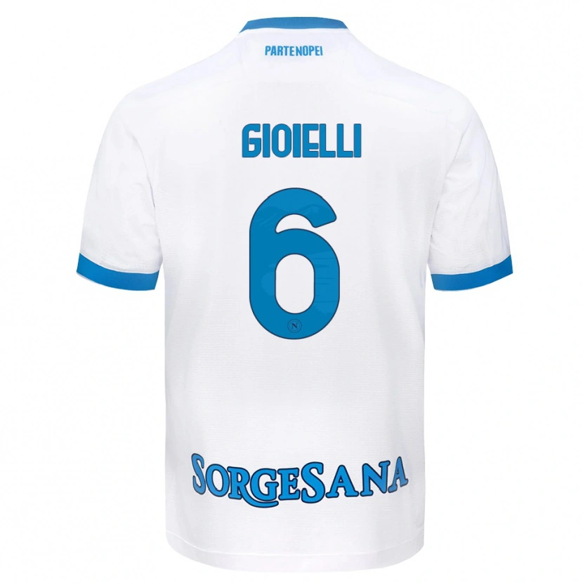 Danxen Damen Francesco Pio Gioielli #6 Weiß Hellblau Auswärtstrikot Trikot 2026/27 T-Shirt Schweiz
