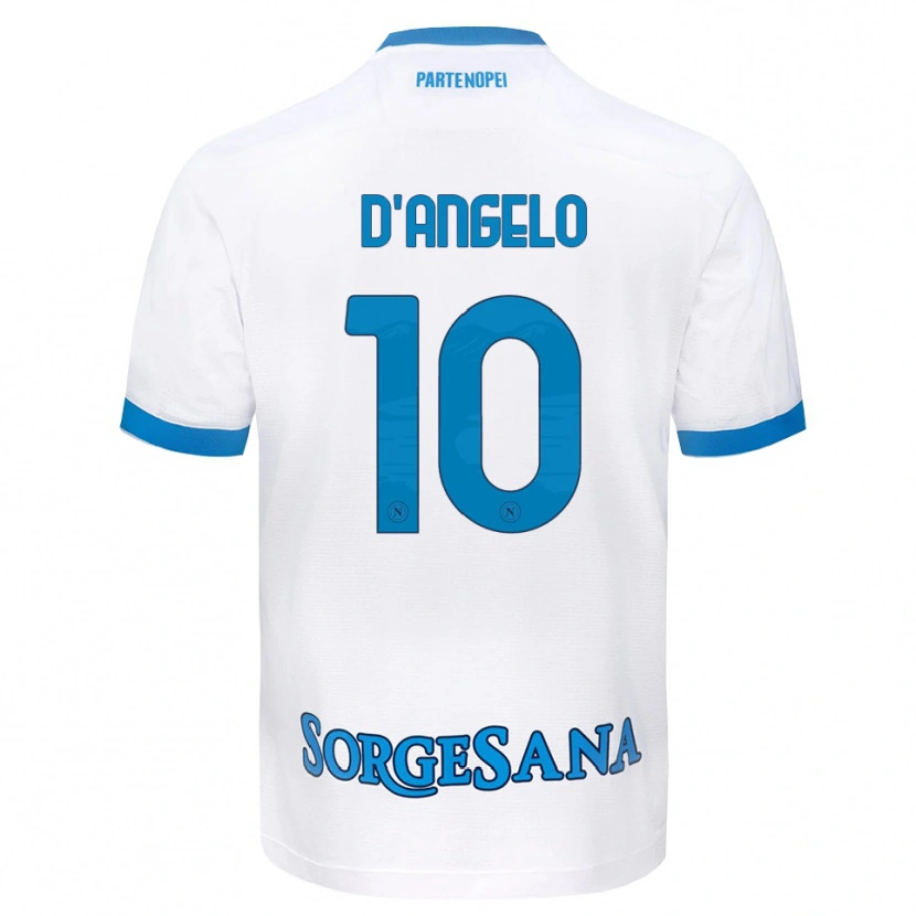 Danxen Damen Davide D'angelo #10 Weiß Hellblau Auswärtstrikot Trikot 2026/27 T-Shirt Schweiz