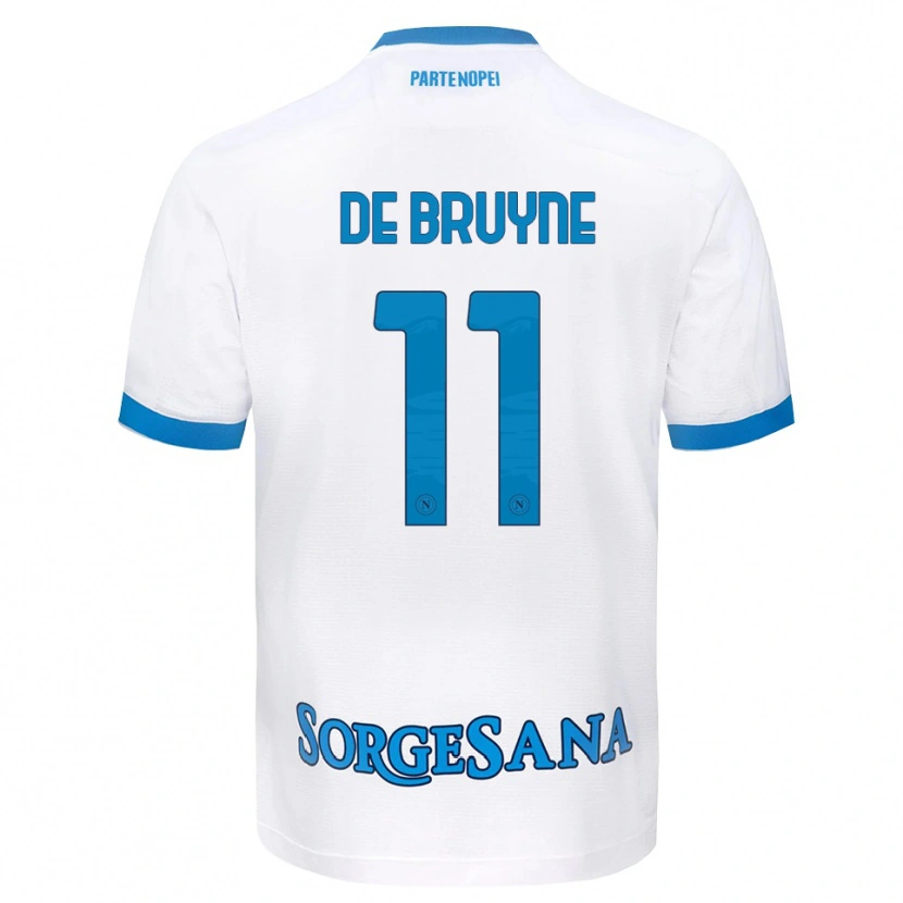 Danxen Damen Kevin De Bruyne #11 Weiß Hellblau Auswärtstrikot Trikot 2026/27 T-Shirt Schweiz