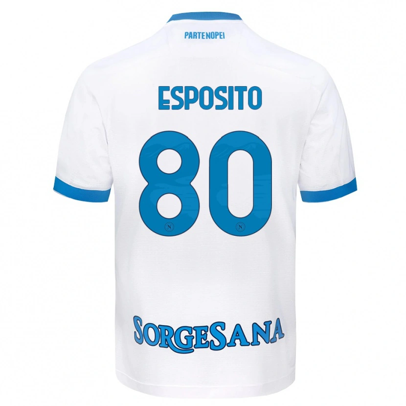 Danxen Damen Luigi Esposito #80 Weiß Hellblau Auswärtstrikot Trikot 2026/27 T-Shirt Schweiz