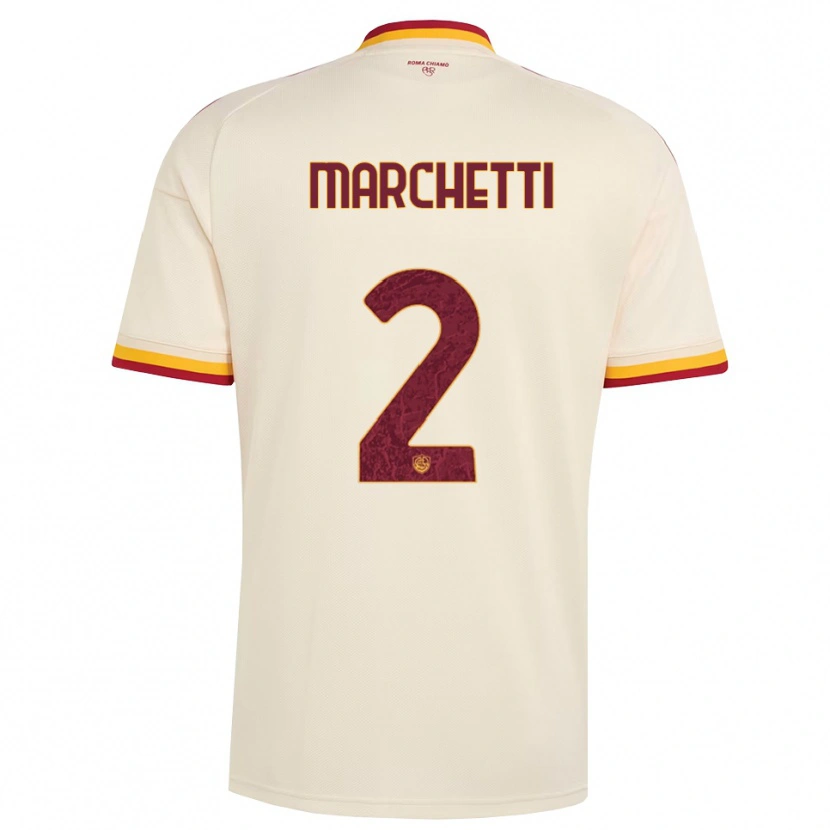 Danxen Damen Tommaso Marchetti #2 Champagner Rot Gelb Auswärtstrikot Trikot 2026/27 T-Shirt Schweiz