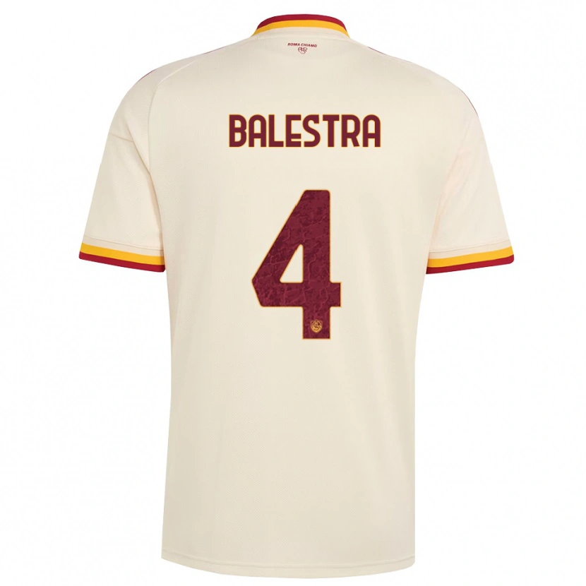 Danxen Damen Christian Balestra #4 Champagner Rot Gelb Auswärtstrikot Trikot 2026/27 T-Shirt Schweiz