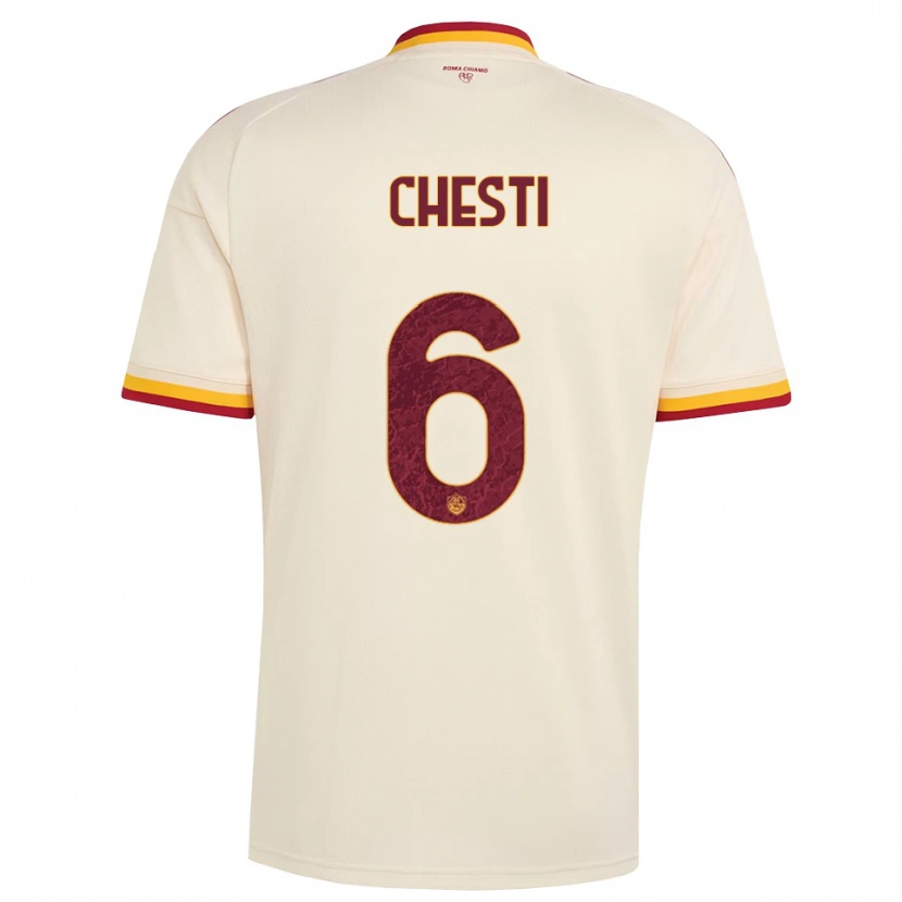 Danxen Damen Francesco Chesti #6 Champagner Rot Gelb Auswärtstrikot Trikot 2026/27 T-Shirt Schweiz