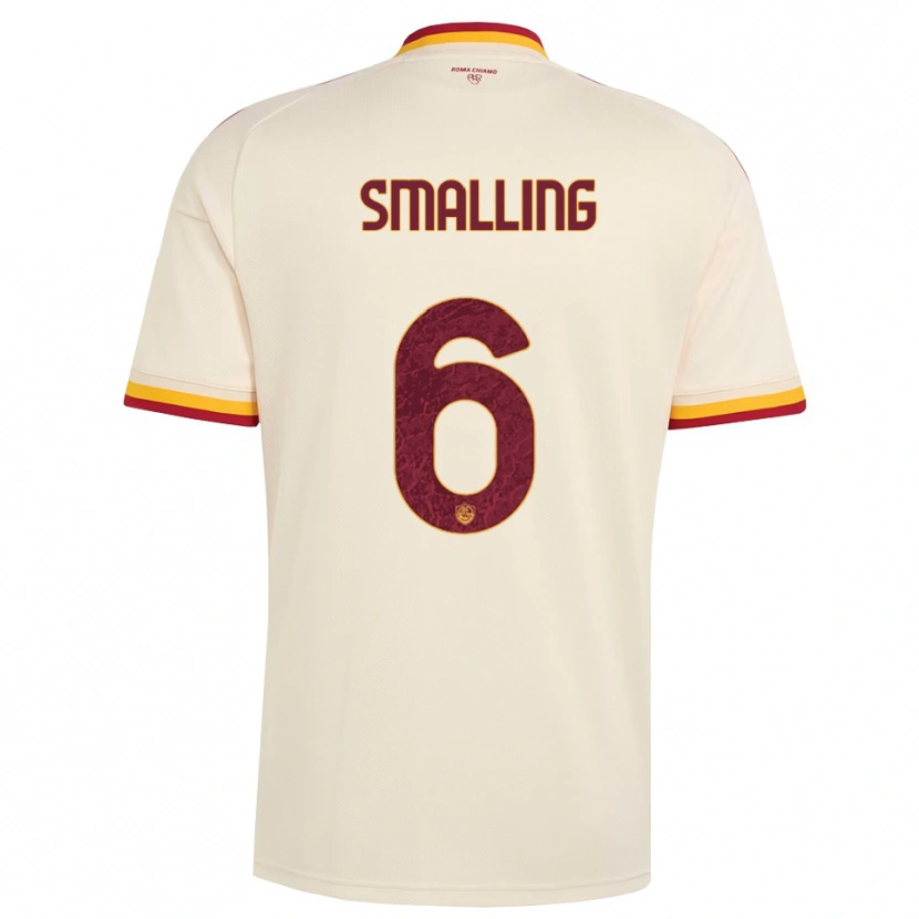 Danxen Damen Chris Smalling #6 Champagner Rot Gelb Auswärtstrikot Trikot 2026/27 T-Shirt Schweiz