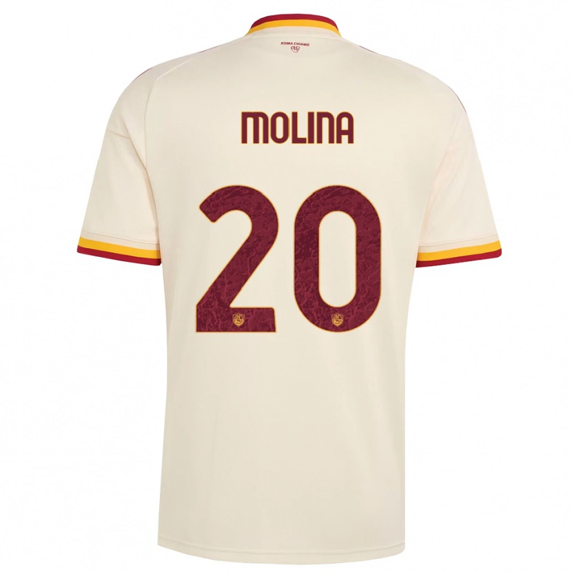 Danxen Damen Nahuel Molina #20 Champagner Rot Gelb Auswärtstrikot Trikot 2026/27 T-Shirt Schweiz