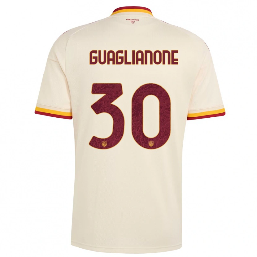 Danxen Damen Mattia Guaglianone #30 Champagner Rot Gelb Auswärtstrikot Trikot 2026/27 T-Shirt Schweiz