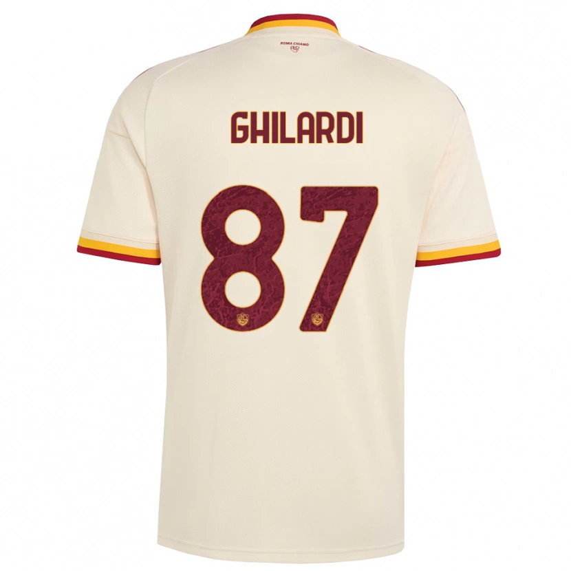 Danxen Damen Daniele Ghilardi #87 Champagner Rot Gelb Auswärtstrikot Trikot 2026/27 T-Shirt Schweiz