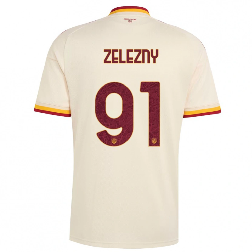 Danxen Damen Radoslaw Zelezny #91 Champagner Rot Gelb Auswärtstrikot Trikot 2026/27 T-Shirt Schweiz
