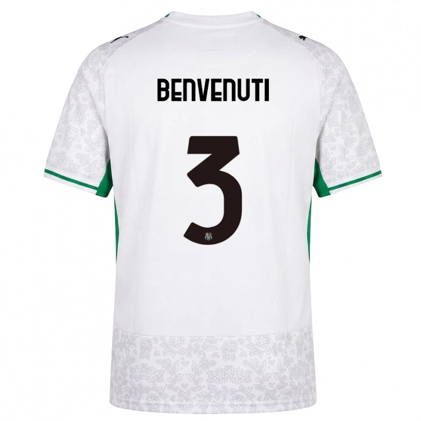 Danxen Damen Tommaso Benvenuti #3 Weiß Schwarz Grün Auswärtstrikot Trikot 2026/27 T-Shirt Schweiz