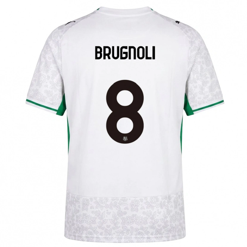 Danxen Damen Giuseppe Brugnoli #8 Weiß Schwarz Grün Auswärtstrikot Trikot 2026/27 T-Shirt Schweiz
