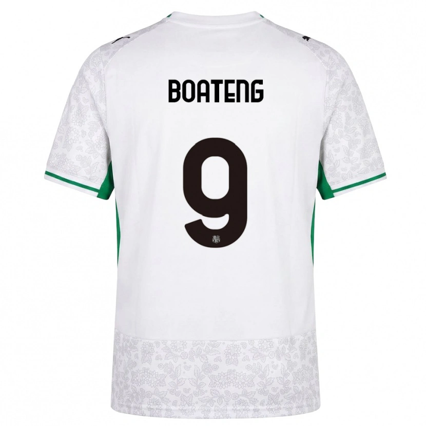 Danxen Damen Owen Boateng #9 Weiß Schwarz Grün Auswärtstrikot Trikot 2026/27 T-Shirt Schweiz