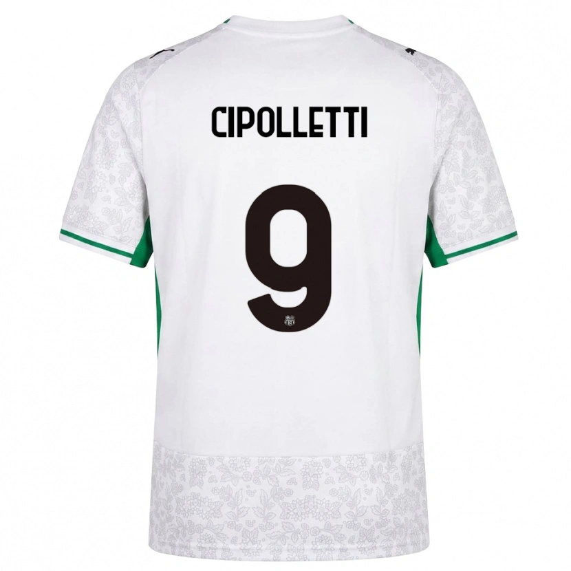 Danxen Damen Matteo Cipolletti #9 Weiß Schwarz Grün Auswärtstrikot Trikot 2026/27 T-Shirt Schweiz
