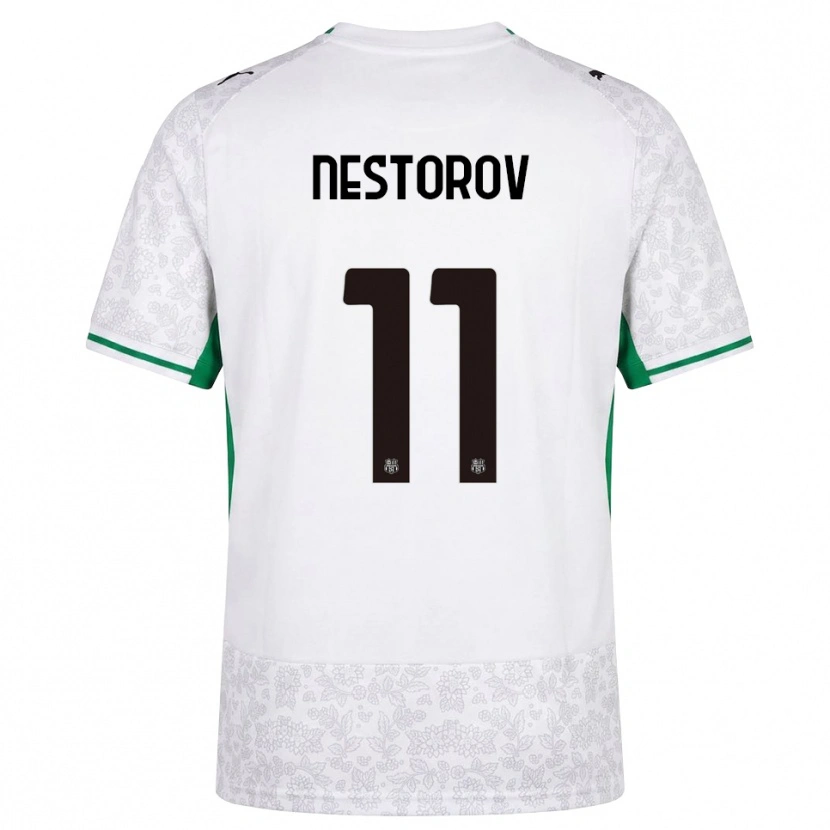 Danxen Damen Dean Nestorov #11 Weiß Schwarz Grün Auswärtstrikot Trikot 2026/27 T-Shirt Schweiz
