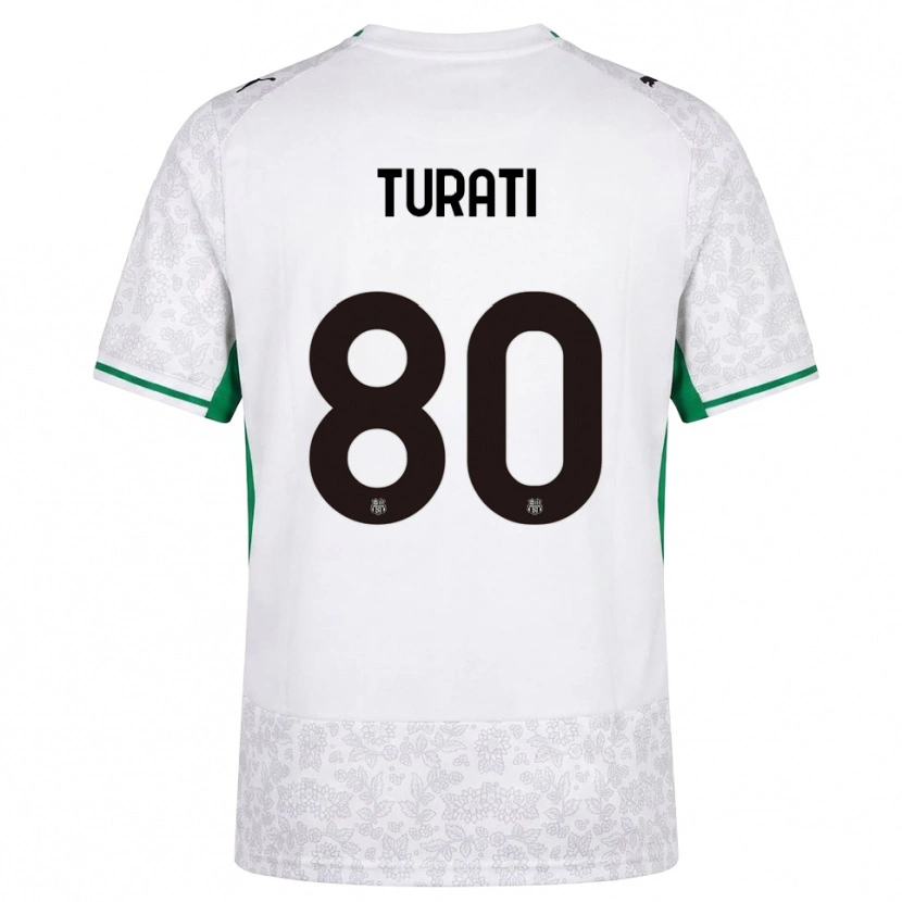 Danxen Damen Stefano Turati #80 Weiß Schwarz Grün Auswärtstrikot Trikot 2026/27 T-Shirt Schweiz
