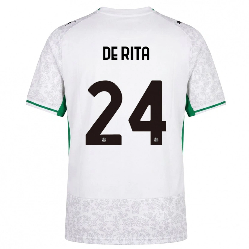 Danxen Damen Aurora De Rita #24 Weiß Schwarz Grün Auswärtstrikot Trikot 2026/27 T-Shirt Schweiz