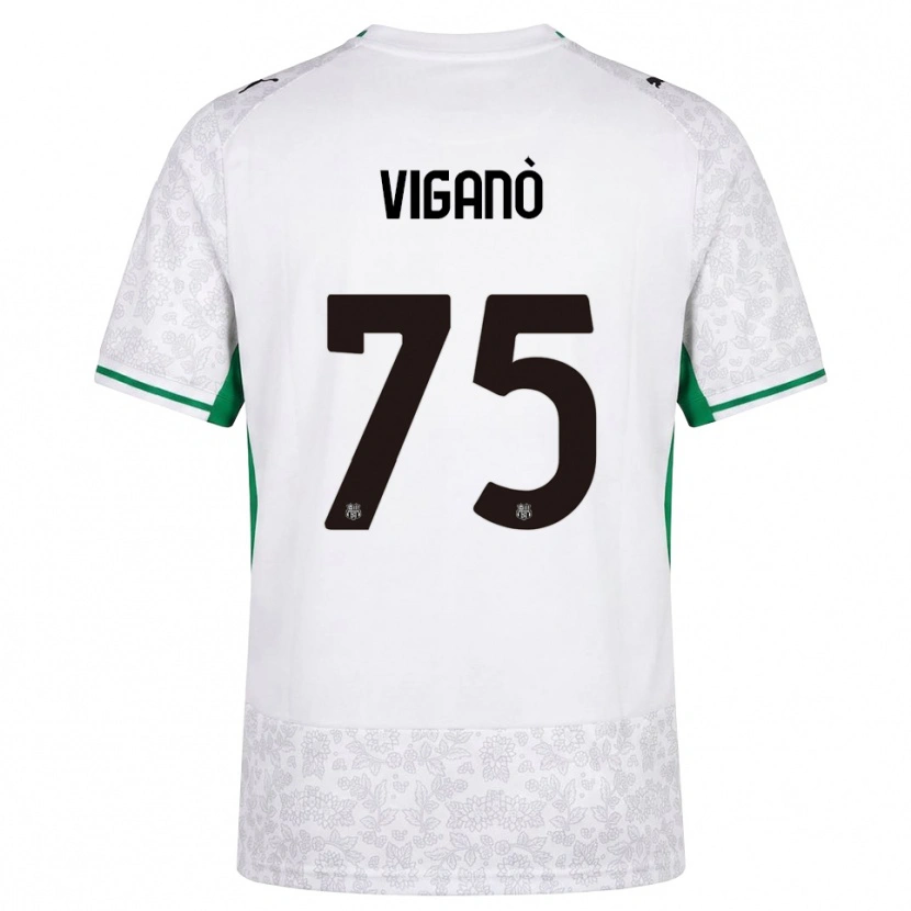 Danxen Damen Lorenzo Viganò #75 Weiß Schwarz Grün Auswärtstrikot Trikot 2026/27 T-Shirt Schweiz