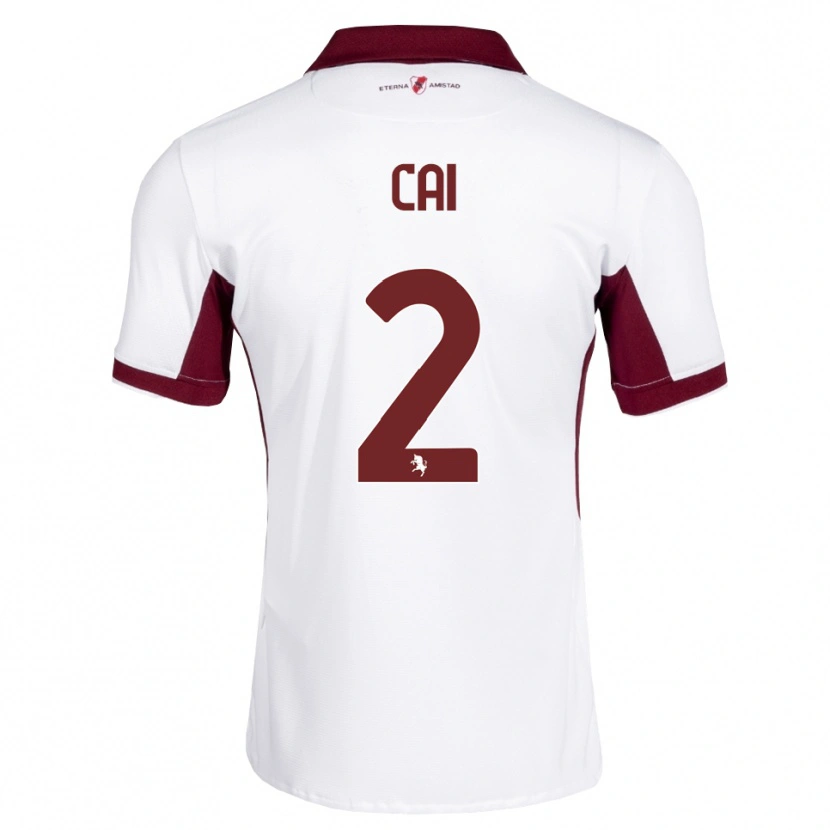 Danxen Damen Federico Cai #2 Burgund Weiß Rot Auswärtstrikot Trikot 2026/27 T-Shirt Schweiz