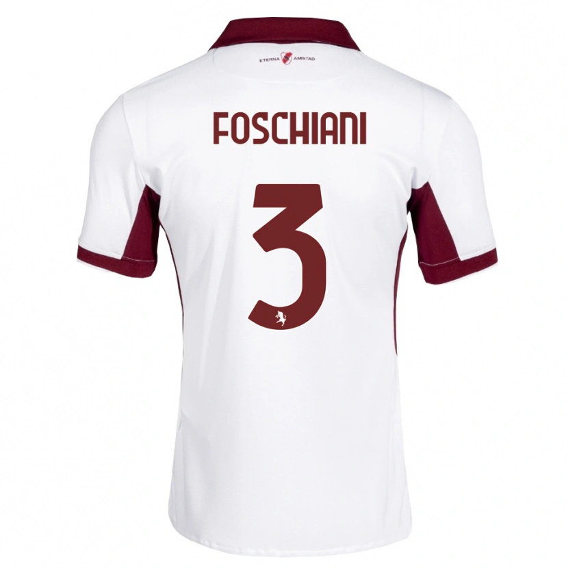 Danxen Damen Francesco Foschiani #3 Burgund Weiß Rot Auswärtstrikot Trikot 2026/27 T-Shirt Schweiz