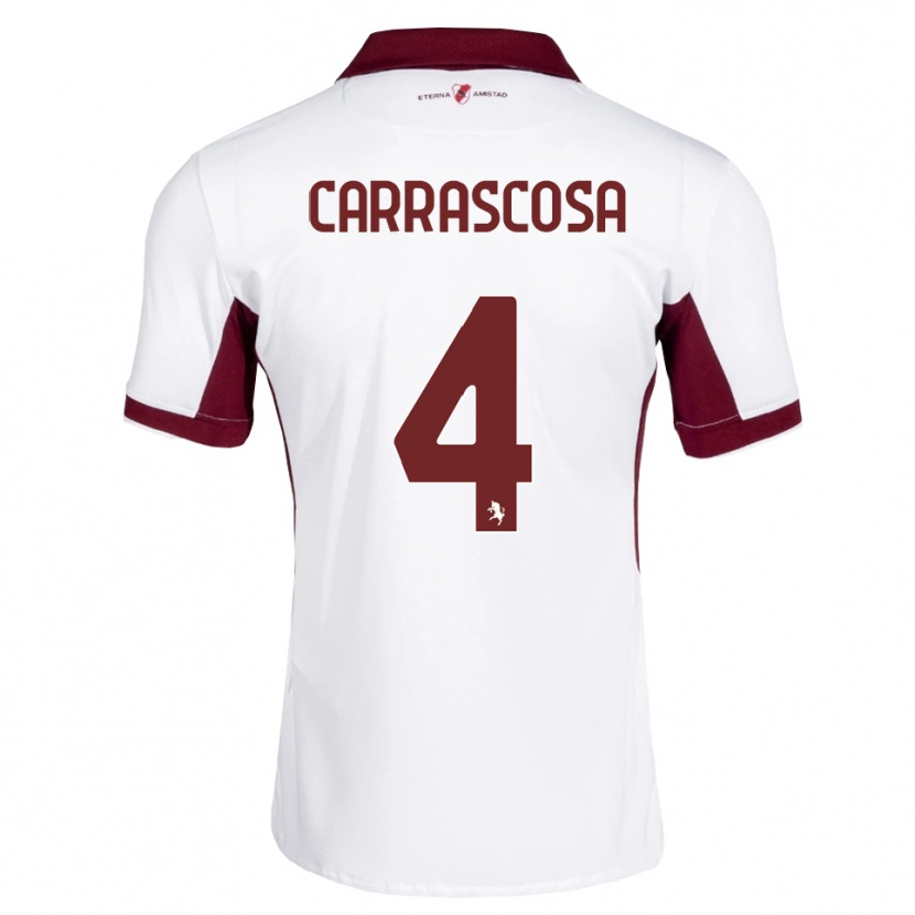 Danxen Damen Manuel Carrascosa #4 Burgund Weiß Rot Auswärtstrikot Trikot 2026/27 T-Shirt Schweiz