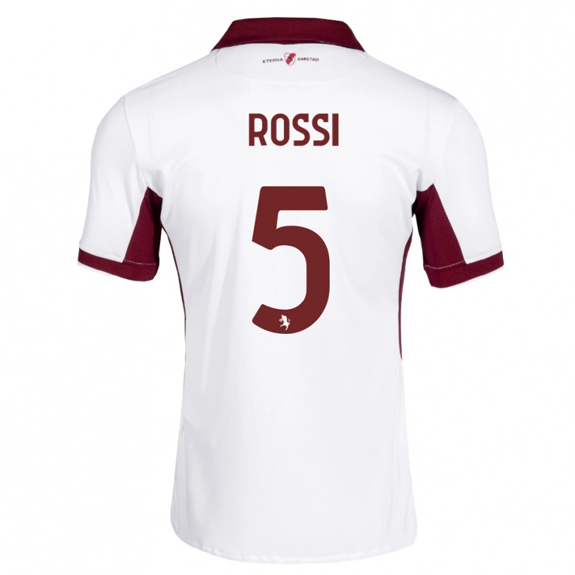 Danxen Damen Simone Rossi #5 Burgund Weiß Rot Auswärtstrikot Trikot 2026/27 T-Shirt Schweiz