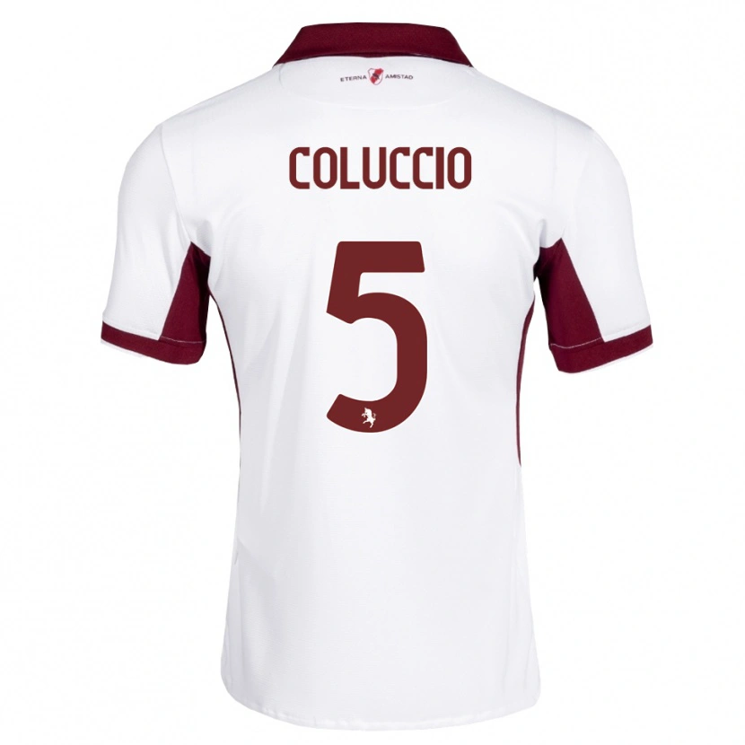 Danxen Damen Francesca Coluccio #5 Burgund Weiß Rot Auswärtstrikot Trikot 2026/27 T-Shirt Schweiz