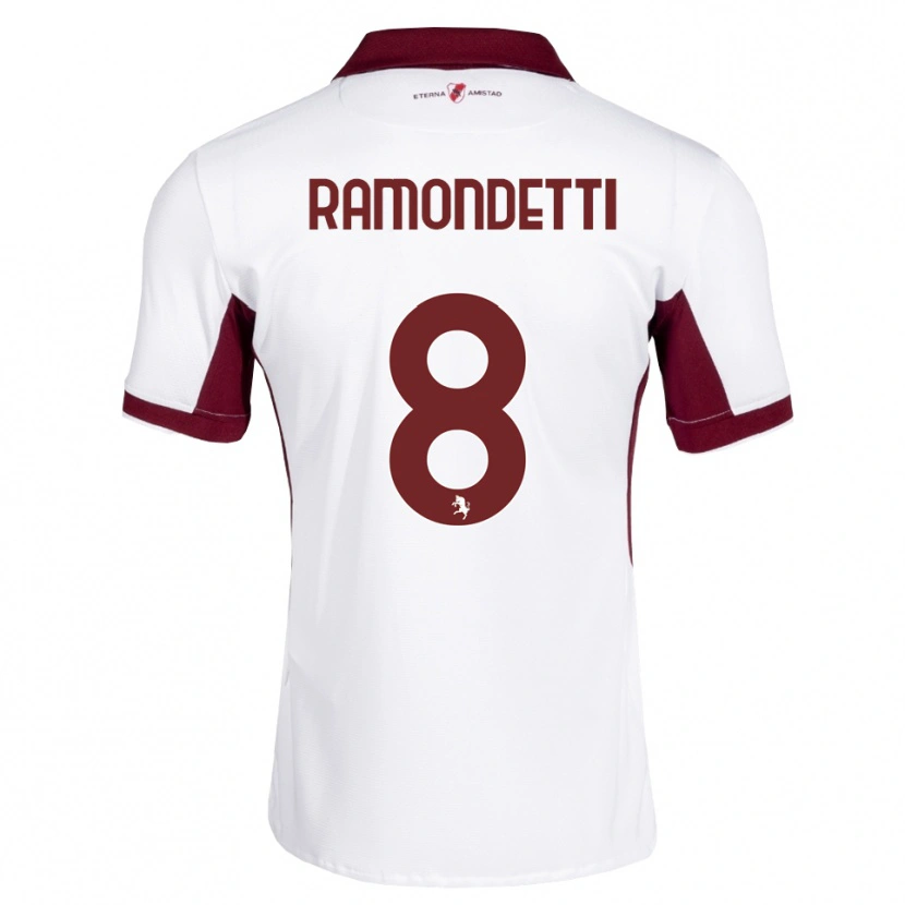 Danxen Damen Vittorio Ramondetti #8 Burgund Weiß Rot Auswärtstrikot Trikot 2026/27 T-Shirt Schweiz