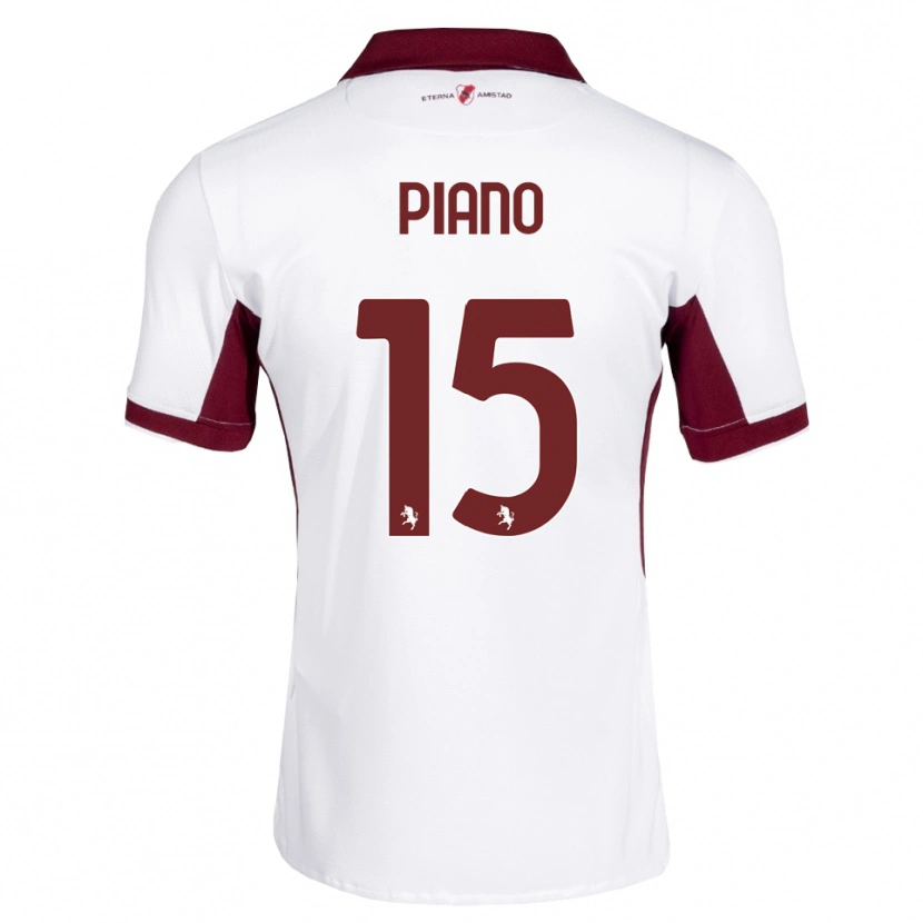 Danxen Damen Enrico Piano #15 Burgund Weiß Rot Auswärtstrikot Trikot 2026/27 T-Shirt Schweiz