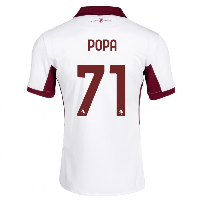 Danxen Damen Mihai Popa #71 Burgund Weiß Rot Auswärtstrikot Trikot 2026/27 T-Shirt Schweiz