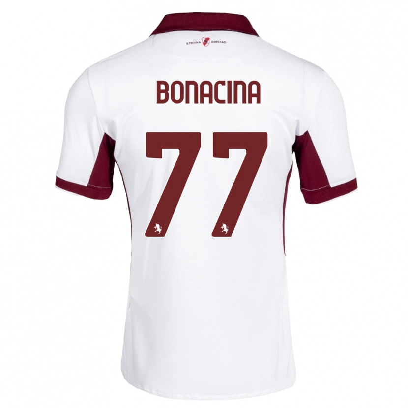 Danxen Damen David Bonacina #77 Burgund Weiß Rot Auswärtstrikot Trikot 2026/27 T-Shirt Schweiz