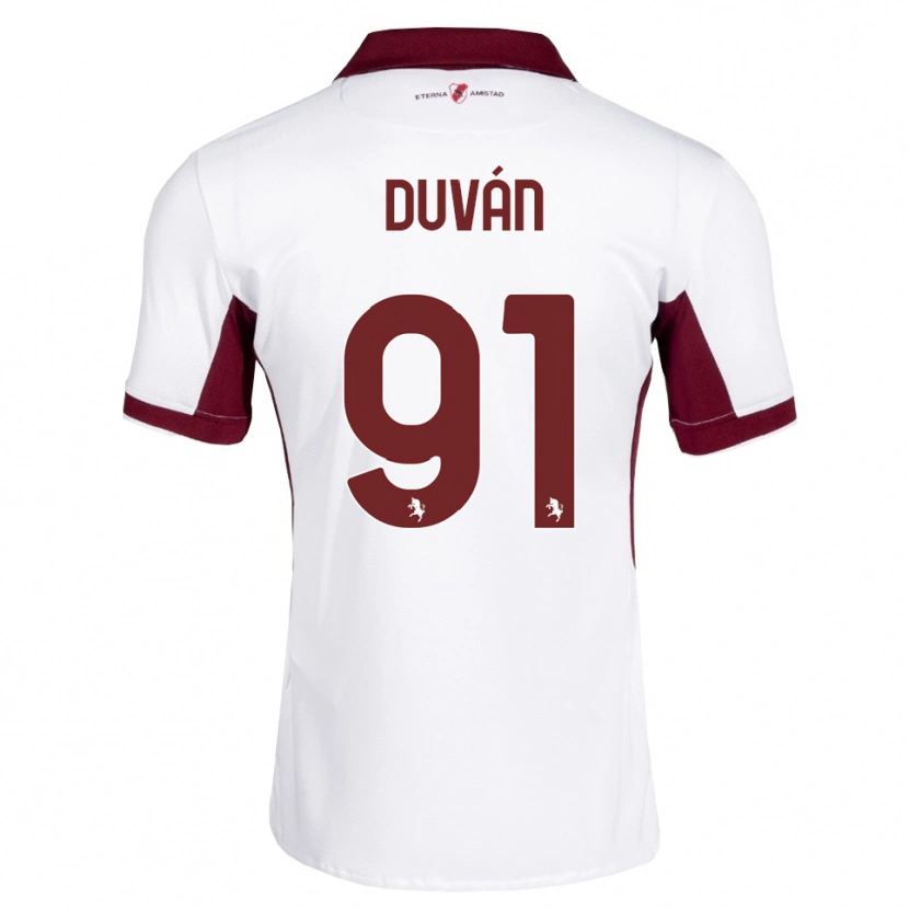 Danxen Damen Duván Zapata #91 Burgund Weiß Rot Auswärtstrikot Trikot 2026/27 T-Shirt Schweiz