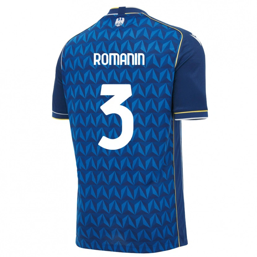 Danxen Damen Mattia Romanin #3 Königsblau Weiß Blau Auswärtstrikot Trikot 2026/27 T-Shirt Schweiz