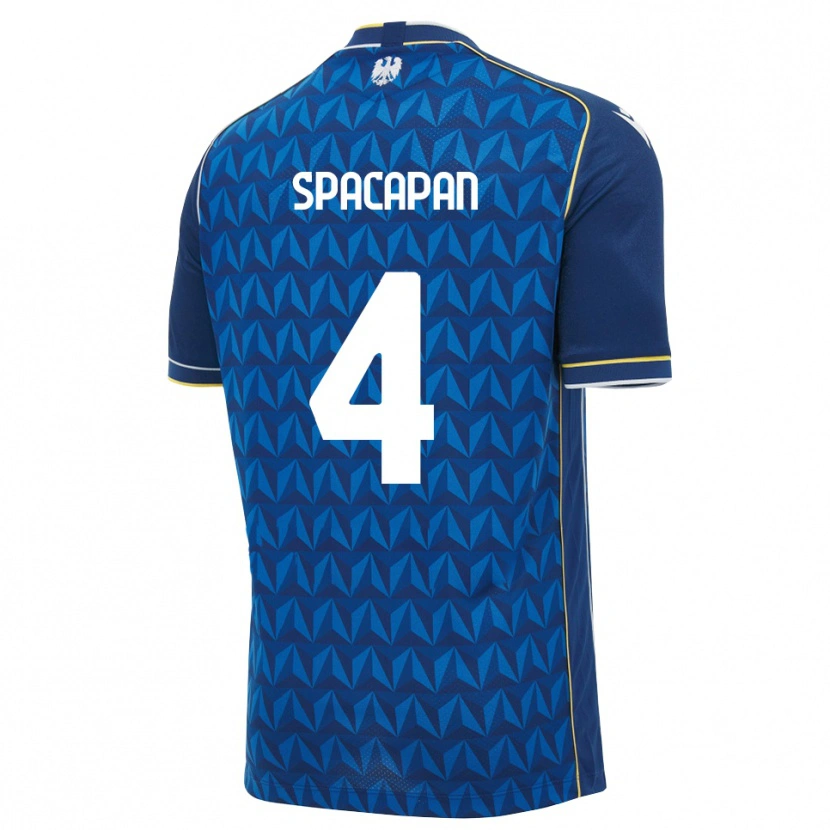 Danxen Damen Luka Spacapan #4 Königsblau Weiß Blau Auswärtstrikot Trikot 2026/27 T-Shirt Schweiz