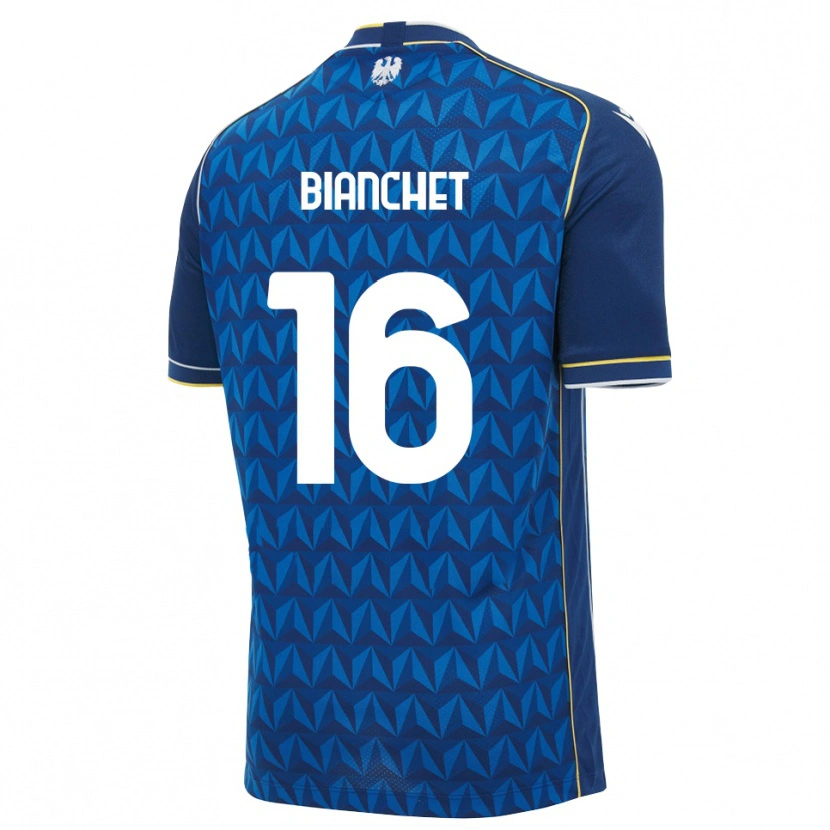 Danxen Damen Alessandro Bianchet #16 Königsblau Weiß Blau Auswärtstrikot Trikot 2026/27 T-Shirt Schweiz