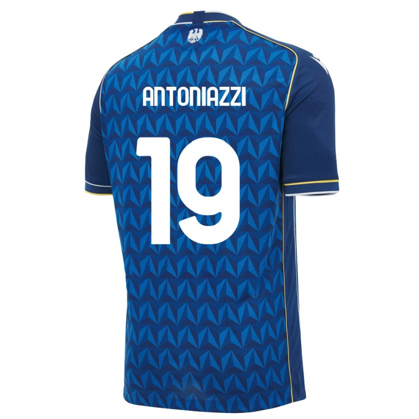 Danxen Damen Samuele Antoniazzi #19 Königsblau Weiß Blau Auswärtstrikot Trikot 2026/27 T-Shirt Schweiz