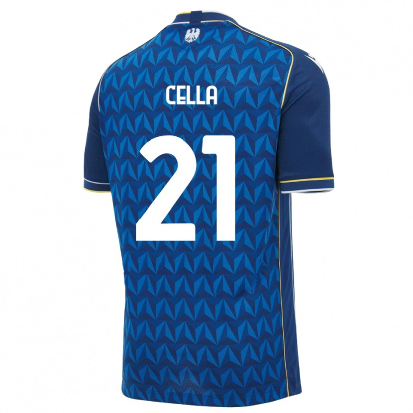 Danxen Damen Leonardo Cella #21 Königsblau Weiß Blau Auswärtstrikot Trikot 2026/27 T-Shirt Schweiz