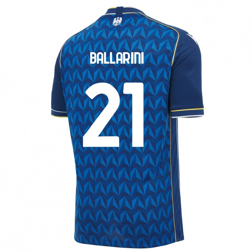 Danxen Damen Marco Ballarini #21 Königsblau Weiß Blau Auswärtstrikot Trikot 2026/27 T-Shirt Schweiz